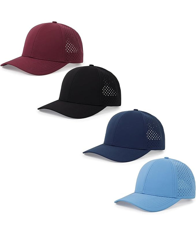 kozinu Quick Dry Baseball Cap Curved Brim Snapback Hat Laser Cut Mesh Ball Cap Golf Ball Cap for Men Women