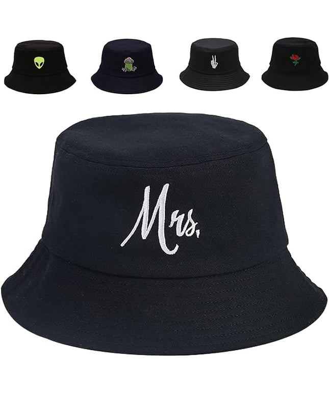Cotton Bucket Hat for Women Men Summer Travel Sun Beach Bucket Cap, Unisex Outdoor Fisherman Hat