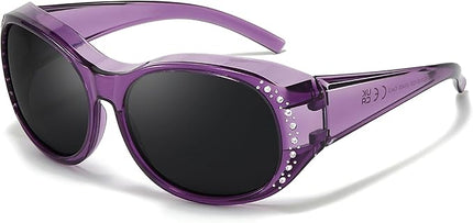 Myiaur Polarized Fit Over Glasses Sunglasses for Women Men, Over Sunglasses with UV400 Protection Anti Glare for Driving