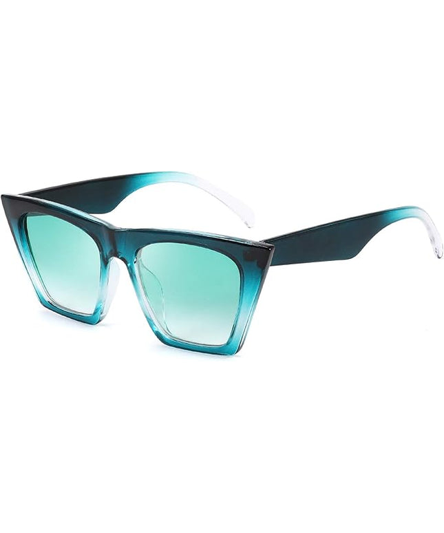 FEISEDY Vintage Square Cat Eye Sunglasses Women Trendy Cateye Sunglasses B2473