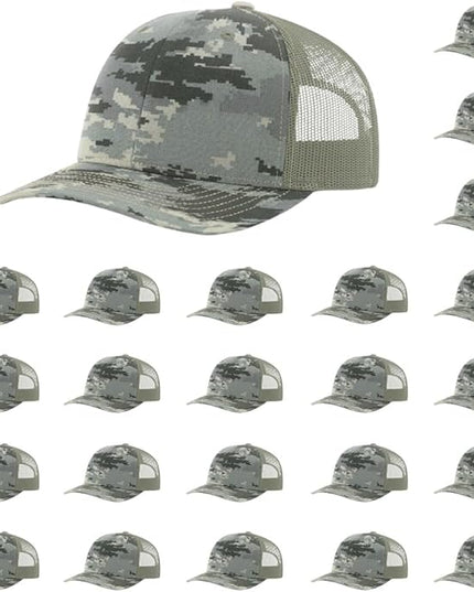 Richardson 112 Classic Six-Panel Adjustable Snapback Trucker Cap | Bulk Packs Available