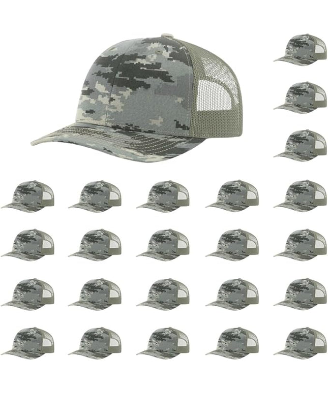 Richardson 112 Classic Six-Panel Adjustable Snapback Trucker Cap | Bulk Packs Available