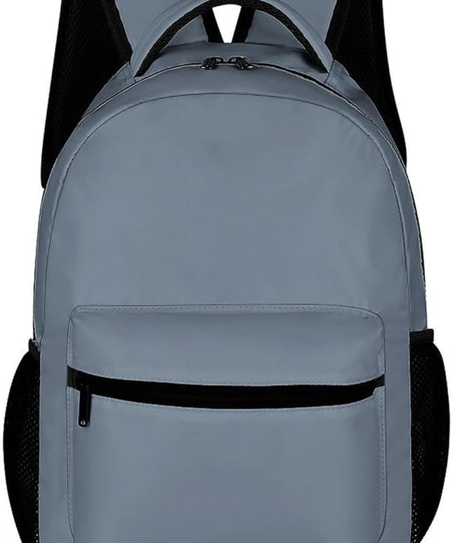 Fashion Slate Gray Backpack Lightweight Large Capacity Laptop Daybag for Travel Work
