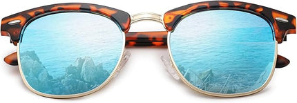 Pro Acme Semi-Rimless Polarized Sunglasses UV 400 Protection for Women Men
