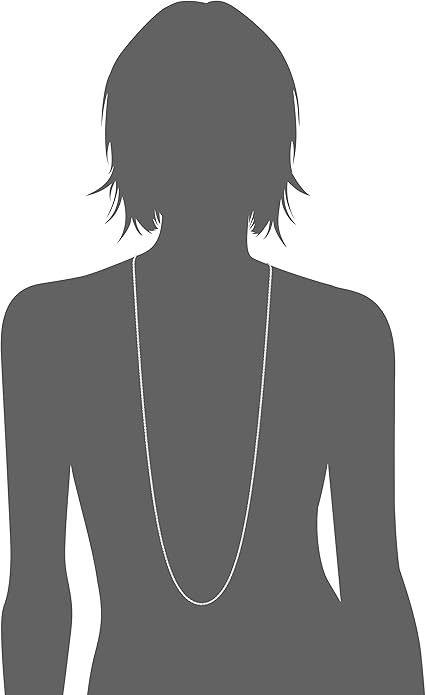 Amazon Essentials Sterling Silver Diamond Cut 14 Inches Rope Chain Necklace