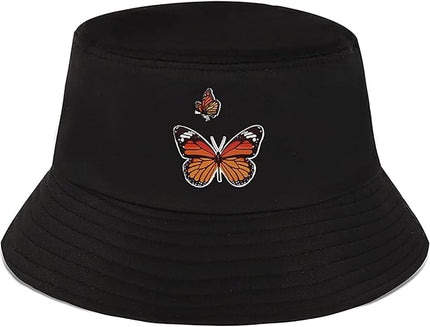 XYIYI Fashion Embroidery Bucket Hat Cotton Beach Fisherman Hats for Women Girls