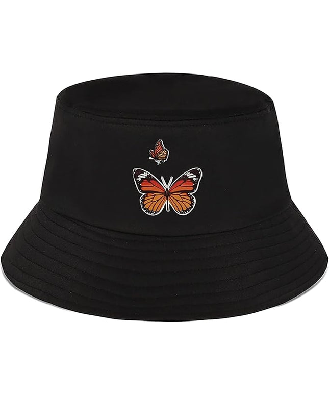 XYIYI Fashion Embroidery Bucket Hat Cotton Beach Fisherman Hats for Women Girls