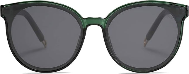 SOJOS Fashion Round Sunglasses for Women Men Oversized Vintage Shades SJ2057