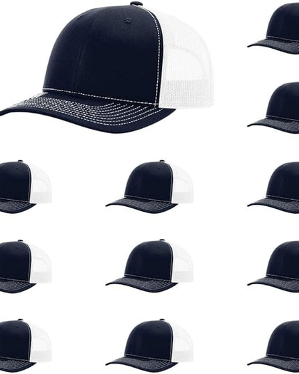Richardson 112 Classic Six-Panel Adjustable Snapback Trucker Cap | Bulk Packs Available