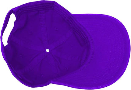 Glory Max 100% Cotton Baseball Cap Classic Plain Low Profile Golf Dad Hat Buckle Adjustable