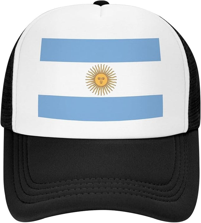 Cute Flag Baseball Cap for Men Women Mesh Trucker Hat Adjustable Patriotic Snapback Baseball Hat for Sports Running