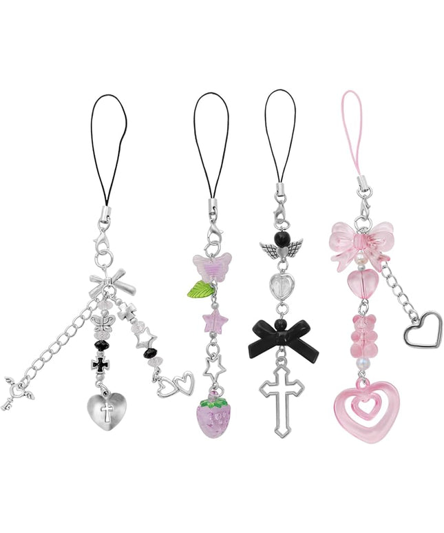 Cute Y2K Phone Charm Aesthetic Phone Charms Accessories Cute PhoneLanyard String for Bag Purse Backpack Airpods Pendants Decor