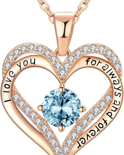18K Rose Gold Necklaces for Women Birthday Gifts for Women Jewelry for Women Birthday Gifts for Wife Girlfriend Daughter Wife Birthday Gifts for Anniversary Mothers Day Christmas Valentines Gifts