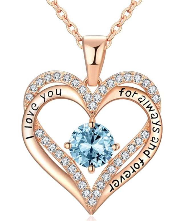 18K Rose Gold Necklaces for Women Birthday Gifts for Women Jewelry for Women Birthday Gifts for Wife Girlfriend Daughter Wife Birthday Gifts for Anniversary Mothers Day Christmas Valentines Gifts