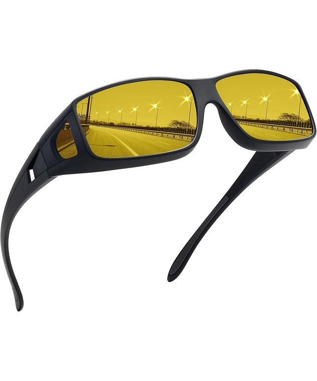 MEETSUN Fit Over Glasses Sunglasses for Men Women,Wrap Around Sunglasses Polarized UV400 Protection