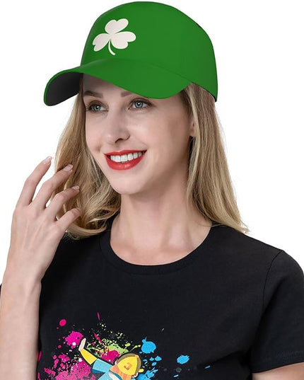 St. Patrick's Day Baseball Cap for Men Women Flower Print Sport Outdoor Travel Trucker Hat Sun Protection Dad Hats