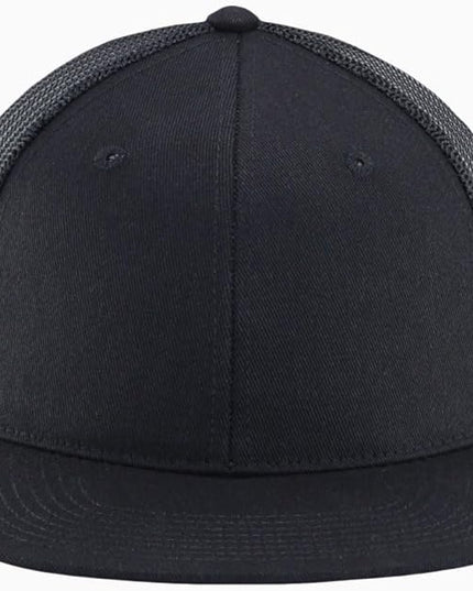 Flat Bill Snapback Mesh Hats | Fits OSFM & XXL Big Head | Blank Solid Color Adjustable Trucker Hat for Men