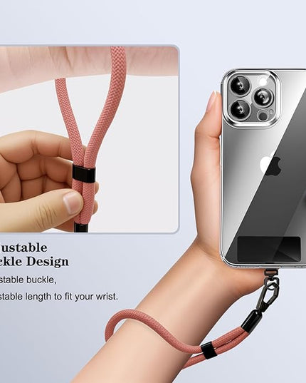 Phone Lanyard, 2 Pack Adjustable Cell Phone Lanyard Hand Phone Wrist Strap with Tether Tabs for Smartphones