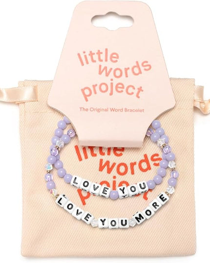 Little Words Project Mother's Day Gifts, The Original Word Bracelet, Made with Colorful Beads and Plated Brass Hardware, Handcrafted Design & Positive Message
