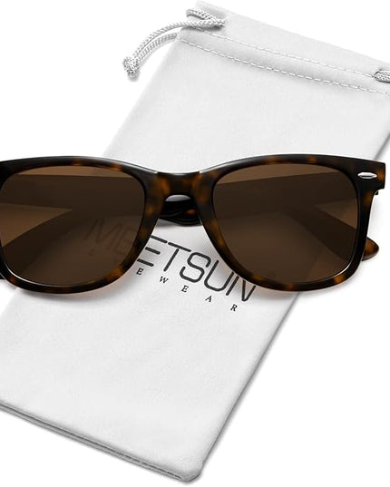 MEETSUN Polarized Sunglasses for Women Men Classic Retro Square Frame Driving Sun Glasses UV Protection