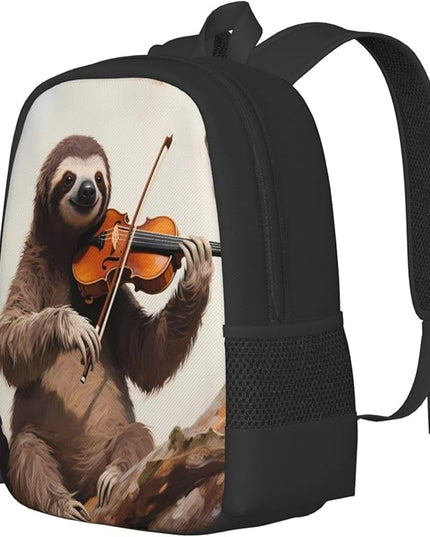 Sloth Sitting Tree Laptop Backpack Fits 15 Inch Laptop Travel Backpack Casual Daypack