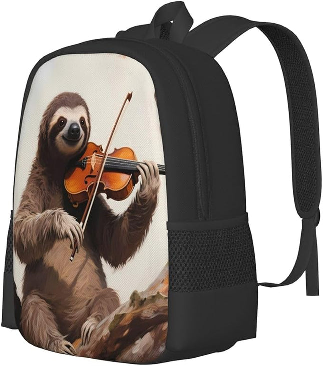 Sloth Sitting Tree Laptop Backpack Fits 15 Inch Laptop Travel Backpack Casual Daypack