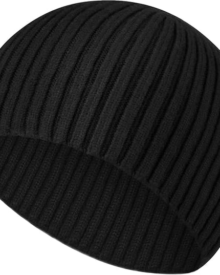 Heniho Winter Wool Beanies for Men Women, Warm Plain Toboggan Hats Ski Running Knit Skull Cap