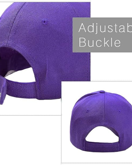 Gelante Adult Plain Baseball Cap Hat Classic Adjustable Size for All Seasons