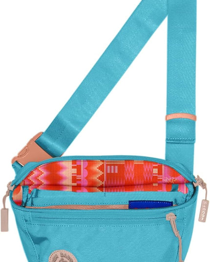 Baboon to the Moon Fanny Pack - Trendy, Compact, Water-Repellent Waist Bag in Multiple Colors and Sizes for Men and Women (Bluebell, Full Size (3L))