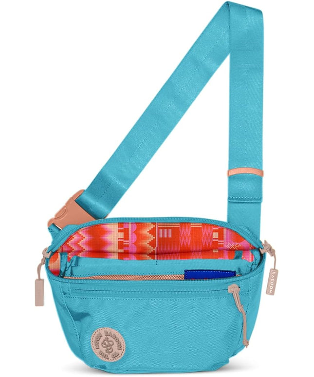 Baboon to the Moon Fanny Pack - Trendy, Compact, Water-Repellent Waist Bag in Multiple Colors and Sizes for Men and Women (Bluebell, Full Size (3L))