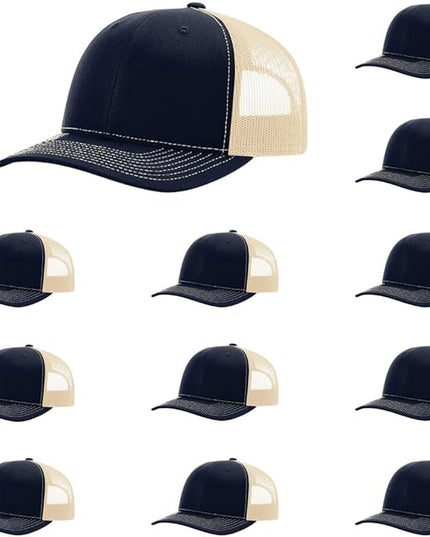 Richardson 112 Classic Six-Panel Adjustable Snapback Trucker Cap | Bulk Packs Available
