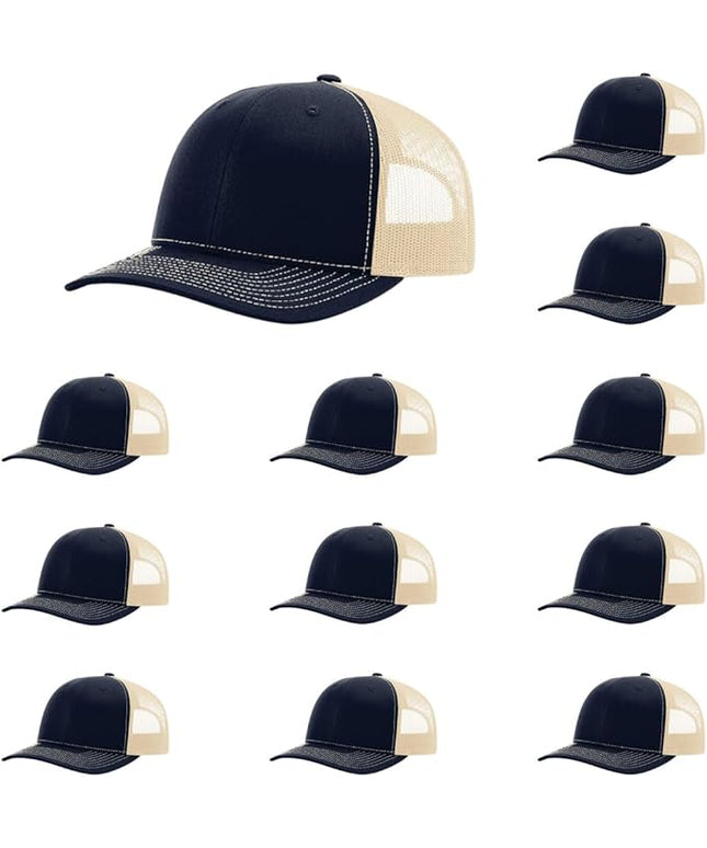 Richardson 112 Classic Six-Panel Adjustable Snapback Trucker Cap | Bulk Packs Available