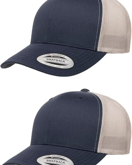 Yupoong Classic Premium Mesh 6 Panel Retro Trucker Cap | Mid Profile Snapback | OSFA | Bulk Pack Available
