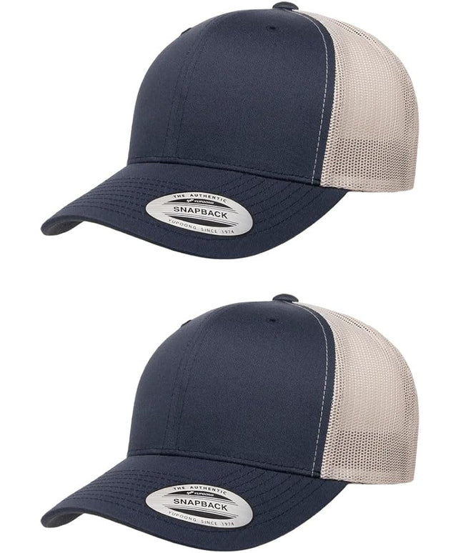 Yupoong Classic Premium Mesh 6 Panel Retro Trucker Cap | Mid Profile Snapback | OSFA | Bulk Pack Available