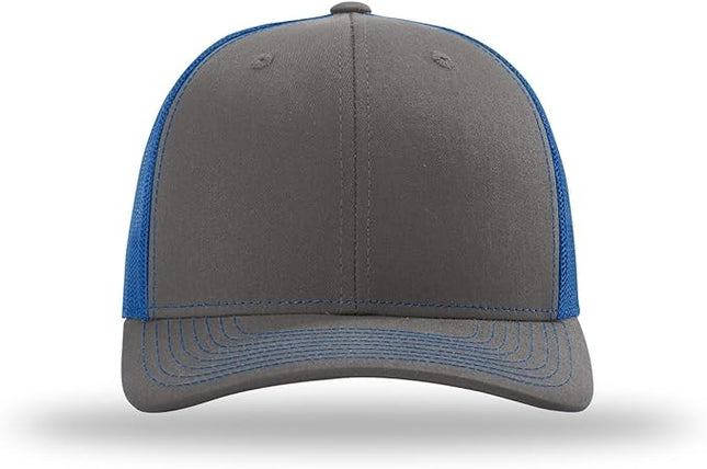 Richardson 112 Trucker Hat - Premium Adjustable Snapback Hat - Structured Six Panel Richardson Blank Caps