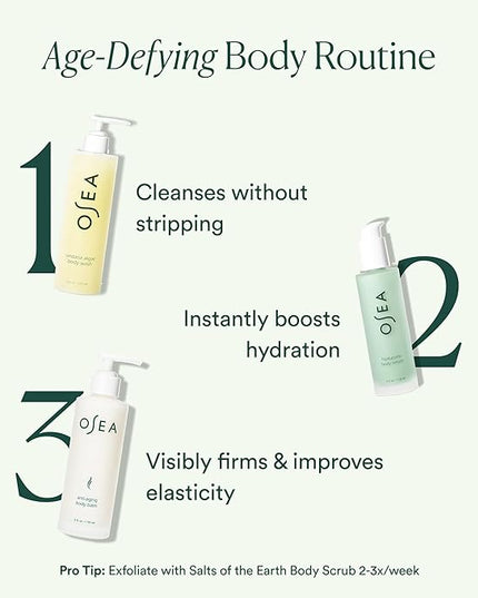 OSEA Anti-Aging Body Balm 5 oz - Firming & Tightening Body Lotion for Hydration - For Silky Glowing Skin - Nutrient-Rich Seaweed Body Lotion - Clean & Vegan Body Care Anti-Aging Body Moisturizer