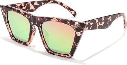 FEISEDY Vintage Square Cat Eye Sunglasses Women Trendy Cateye Sunglasses B2473
