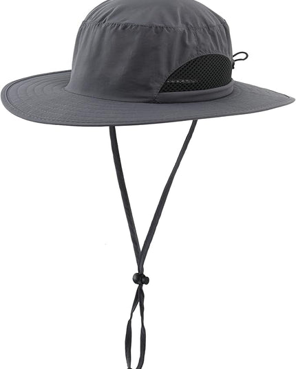 LLmoway Kids Sun Protection Hat Quick Dry Adjustable Wide Brim Mesh Bucket Hat