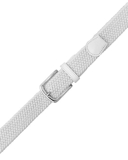Falari Men Women Multicolored Elastic Stretch Braided Belt Canvas Fabric Woven No Holes Belt