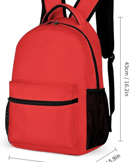Fashion Poppy Red Backpack Lightweight Large Capacity Laptop Daybag for Travel Work