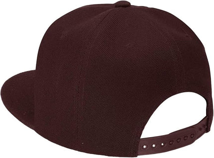 Classic Snapback Hat Cap Hip Hop Style Flat Bill Blank Solid Color Adjustable Size