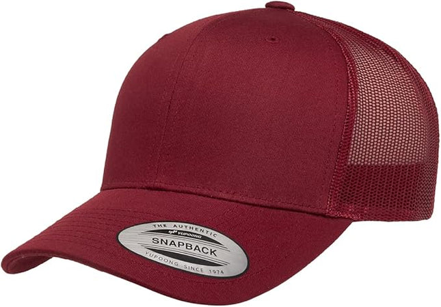 Yupoong Classic Premium Mesh 6 Panel Retro Trucker Cap | Mid Profile Snapback | OSFA | Bulk Pack Available