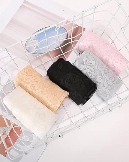 Women's Short Lace Gloves Fingerless for Driving Wedding Wrist Length Bridal Prom Gloves