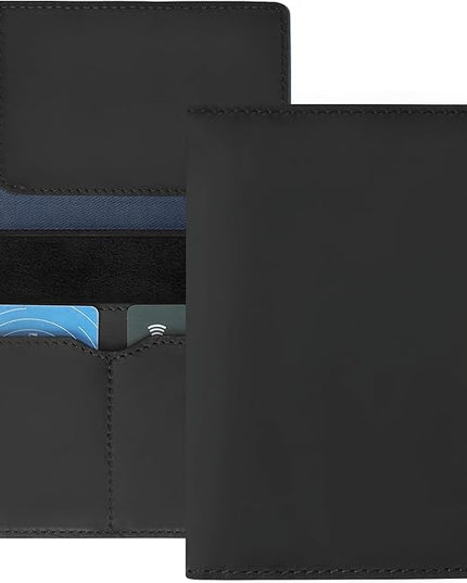 Jack&Chris Leather Passport Holder, Handmade Passport cover, Travel Wallet Cover Case for Men and Women, Leather Travel Documents Organizer Protector, JC107