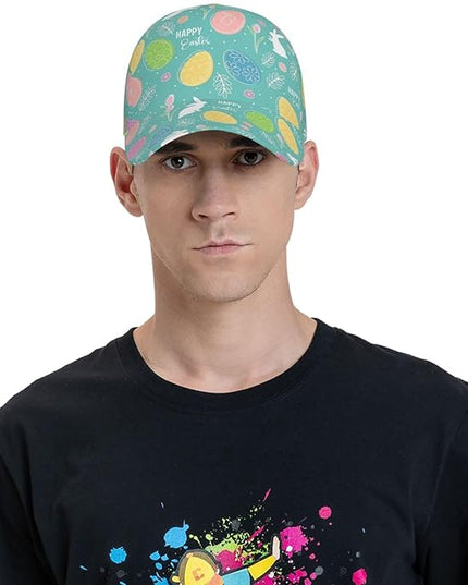 St. Patrick's Day Baseball Cap for Men Women Flower Print Sport Outdoor Travel Trucker Hat Sun Protection Dad Hats