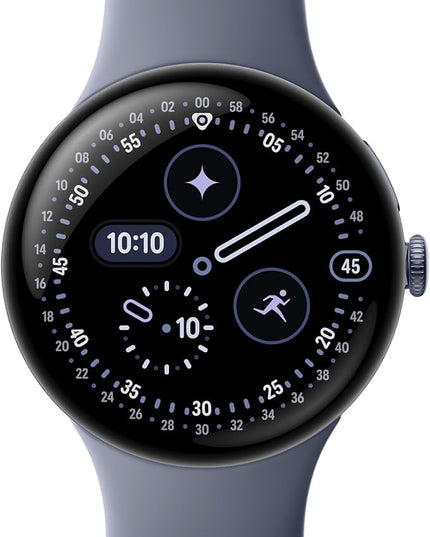 Google Pixel Watch 4 (45mm) - Android Smartwatch with Heart Rate and Sleep Tracking - 40-Hour Battery - Fitness Tracking - Google AI - Satin Moonstone Aluminum Case - Moonstone Active Band - Wi-Fi