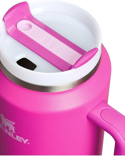 STANLEY Quencher H2.0 Tumbler with Handle and Straw 64 oz | Flowstate 3-Position Lid | Large Capacity for Travel & Sports | Insulated Stainless Steel Cup | BPA-Free | Violet Blossom