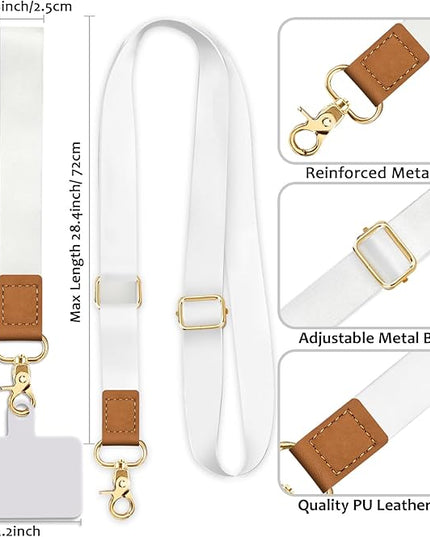 Phone Lanyard Crossbody Strap, Cell Phone Lanyards for around the Neck Cross Body, Wristlet Wrist Strap Adjustable for Women Keys Case Accessories Beach Travel Essentials