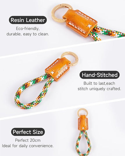 project-cb Phone Finger Ring Strap 1,Phone Tether Tab 2,Phone Lanyard,Phone Strap,Key Chain,Key Ring 2,Charms for Phone Case,Phone Accessories(MapleMosaic-G)