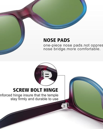 MEETSUN Polarized Sunglasses for Women Men Classic Retro Trendy Driving Sun Glasses UV400 Protection (3 Pack)